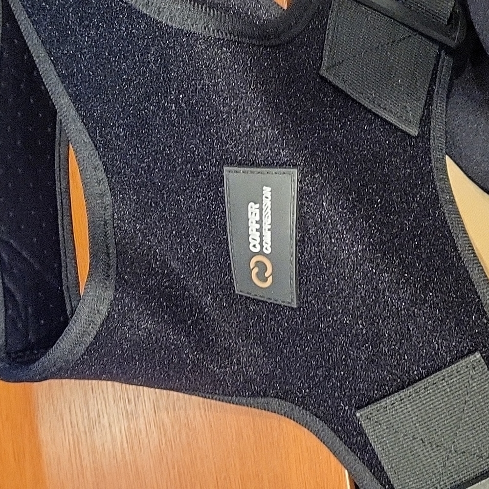 Copper compression posture correction braces